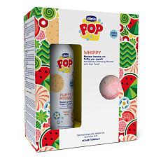 CHICCO Pěna na vlasy a tělo POP Vanilla Fluffy 200ml s ručníkem na vlasy