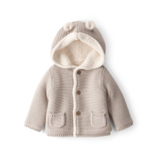 CARTER'S Sveter oteplený prechodný gray chlapec 9m/vel.74