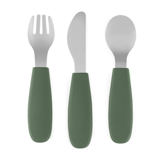 PETITE&MARS Sada příborů s nerezové oceli Take&Match Misty Green 12m+