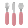 PETITE&MARS Sada příborů s nerezové oceli Take&Match Dusty Rose 12m+