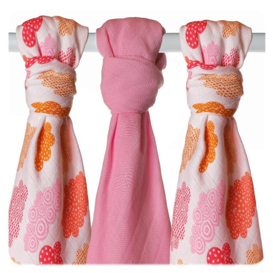 Bambusové pleny Heaven for Girls mix 70x70cm 3ks Bambusové pleny Heaven for Girls mix 70x70cm 3ks