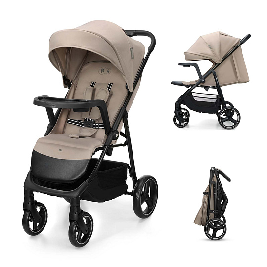 KINDERKRAFT Kočárek sportovní Trig 3 Tray Stone Beige KINDERKRAFT Kočárek sportovní Trig 3 Tray Stone Beige