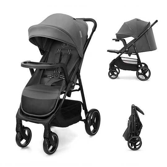 KINDERKRAFT Kočárek sportovní Trig 3 Tray Granite Grey KINDERKRAFT Kočárek sportovní Trig 3 Tray Granite Grey