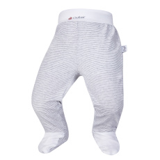 Little Angel-Polodupačky tenké Outlast® - pruh bílošedý melír/bílá Velikost oblečení: 74