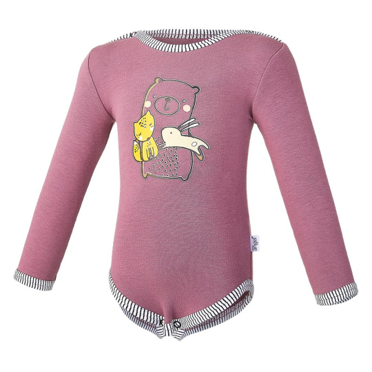 Little Angel-Body smyk zvířátka DR Outlast® - fialová Velikost oblečení: 98