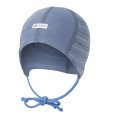 Little Angel-Čepice smyk zavazovací plochý šev Outlast® - pruh denim Velikost čepic: 1 | 36-38 cm