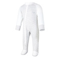 Little Angel-Overal tenký DR Outlast® - pruh bílošedý melír/bílá Velikost oblečení: 56