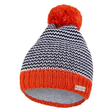 Little Angel-Čepice pletená cikcak s bambulí Outlast ® - oranžová bambule Velikost čepic: 3 | 42-44 cm