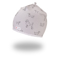 Little Angel-Čepice podšitá Outlast® - šedá pes/pruh bílošedý melír Velikost čepic: 2 | 39-41 cm