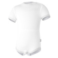 Little Angel-Body tenké KR Outlast® - bílá/pruh bílošedý melír Velikost oblečení: 62