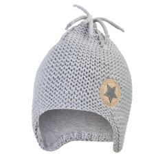 Little Angel-Čepice pletená na uši LA Outlast ® - sv.šedá LA Velikost čepic: 1 | 36-38 cm