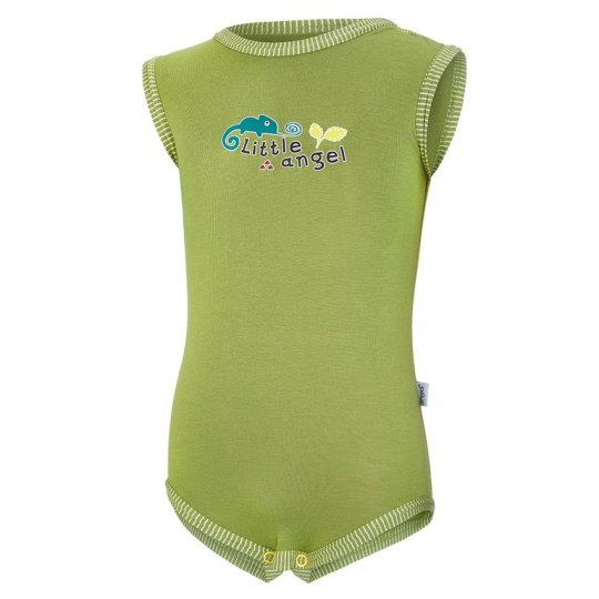Little Angel-Body tílko tenké obrázek Outlast® - zelená matcha Velikost oblečení: 62