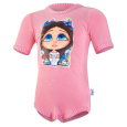 Little Angel-Body tenké KR DEBRA Outlast® - starorůžová/Kukadlinka Velikost oblečení: 74