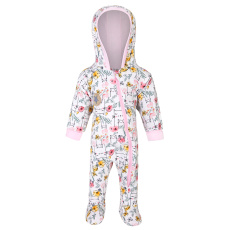 Little Angel-Overal podšitý BIO DR Outlast® - natur kočky/růžová baby Velikost oblečení: 86