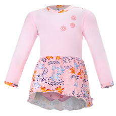 Little Angel-Body šaty tenké DR Outlast® - růžová baby/růžová kytky Velikost oblečení: 86
