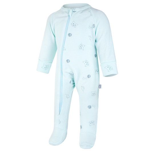 Little Angel-Overal smyk DR TISK Outlast® - sv.zelená/sv.zelená koťátka Velikost oblečení: 92
