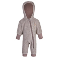 Little Angel-Overal FLEECE BAMBUS Outlast® - hnědý melír/oříšková Velikost oblečení: 86