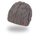 Little Angel-Čepice pletená srdce Outlast ® - tm.šedá Velikost čepic: 5 | 49-53 cm