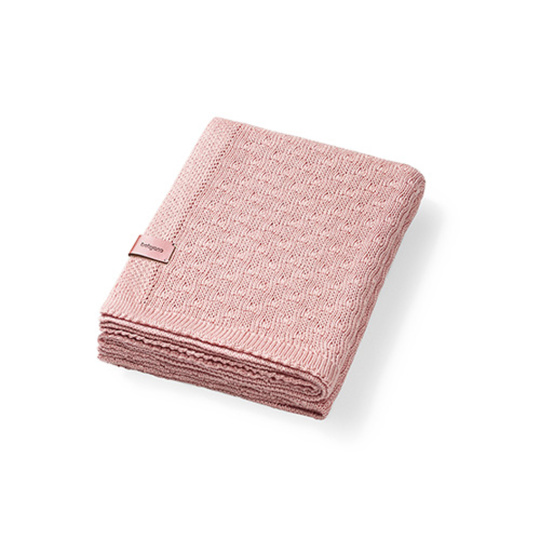 BABYONO Deka pletená bambusová Pink BABYONO Deka pletená bambusová Pink