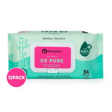 12x PETITE&MARS Ubrousky vlhčené SO PURE bambusové bioodbouratelné 56 ks (720 ks) 12x PETITE&MARS Ubrousky vlhčené SO PURE bambusové bioodbouratelné 56 ks (720 ks)