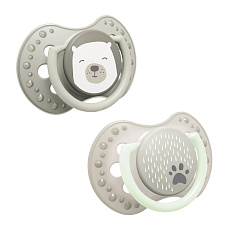 LOVI Dudlík silikonový dynamický Buddy bear 0-6m 2ks LOVI Dudlík silikonový dynamický Buddy bear 0-6m 2ks