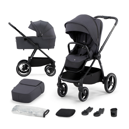 KINDERKRAFT SELECT Kočárek kombinovaný Nea 2v1 Deep Grey, Premium