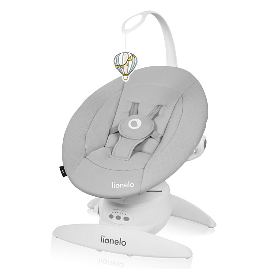 LIONELO Dětské lehátko Iris Grey Concrete, 0m+ LIONELO Dětské lehátko Iris Grey Concrete, 0m+