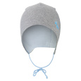 Little Angel-Čepice zavazovací podšitá Outlast ® - šedý melír/sv.modrá Velikost čepic: 1 | 36-38 cm