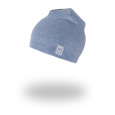 Little Angel-Čepice hřejivá - modrý melír Velikost čepic: 5 | 49-53 cm