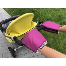 KAARSGAREN-Fialové rukavice na kočárek biobavlna KAARSGAREN-Fialové rukavice na kočárek biobavlna
