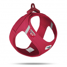 CURLI Postroj pro psy se sponou Air-Mesh Red 3XS, 1,5-3 kg