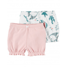 CARTER'S Kraťasy Pink Ocean holka 2ks 24m CARTER'S Kraťasy Pink Ocean holka 2ks 24m