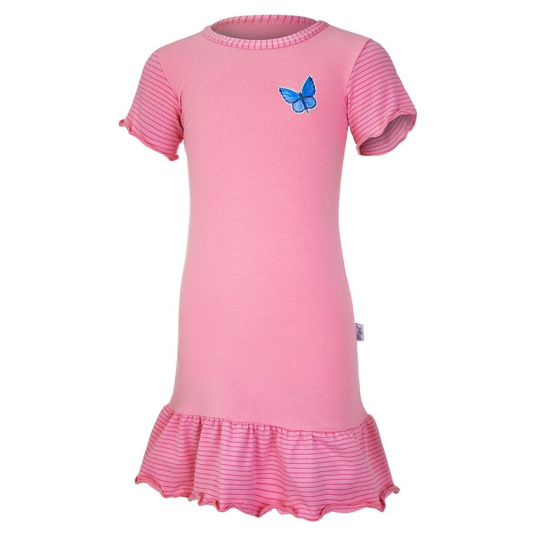 Little Angel-Noční košile tenká DEBRA Outlast® - starorůžová/motýl Velikost oblečení: 134