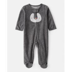 CARTER'S Overal na zip fleece Sleep & Play grey Penguin uni 9m/vel.74