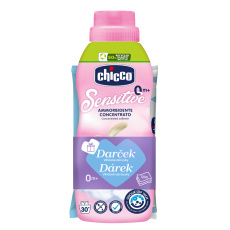 CHICCO Aviváž koncentrovaná Baby Sensitive Květinové objetí 750 ml + vlhčené ubrousky 72 ks zdarma CHICCO Aviváž koncentrovaná Baby Sensitive Květinové objetí 750 ml + vlhčené ubrousky 72 ks zdarma