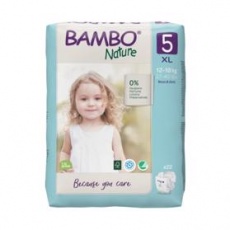 BAMBO Nature Pleny jednorázové 5 XL (12-18 kg) 22 ks BAMBO Nature Pleny jednorázové 5 XL (12-18 kg) 22 ks