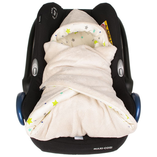 KAARSGAREN-Zimní bio zavinovačka Wellsoft moka – hvězdičky KAARSGAREN-Zimní bio zavinovačka Wellsoft moka – hvězdičky