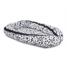 JOLLEIN Hnízdo-babynest - Leopard black white JOLLEIN Hnízdo-babynest - Leopard black white