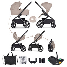 PETITE&MARS Kočárek kombinovaný SCOUT 3v1 Cappuccino Cream s Core Pro i-Size PETITE&MARS Kočárek kombinovaný SCOUT 3v1 Cappuccino Cream s Core Pro i-Size