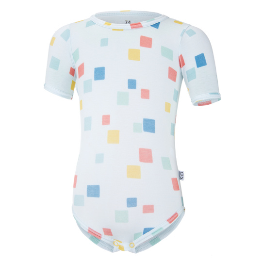 Little Angel-Body tenké tričko TISK KR Outlast® - bleděmodrá kostičky Velikost oblečení: 80 Little Angel-Body tenké tričko TISK KR Outlast® - bleděmodrá kostičky Velikost oblečení: 80