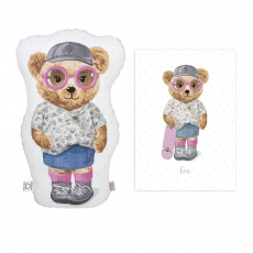 CEBA Polštářek na mazlení 50 cm + Dárek plakát 30 x 40 cm Fluffy Puffy Lea v balení CEBA Polštářek na mazlení 50 cm + Dárek plakát 30 x 40 cm Fluffy Puffy Lea v balení