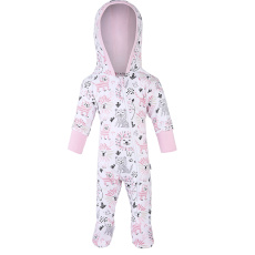 Little Angel-Overal podšitý DR Outlast® - bílá lvi/růžová baby Velikost oblečení: 62 Little Angel-Overal podšitý DR Outlast® - bílá lvi/růžová baby Velikost oblečení: 62