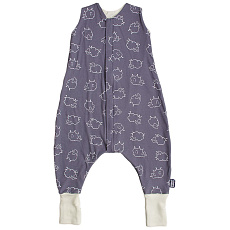 KAARSGAREN-Merino spací pytel 100 cm s nožičkami – šedé ovečky