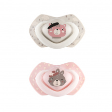 CANPOL BABIES Set symetrických silikonových dudlíků 18m+ Bonjour Paris růžový CANPOL BABIES Set symetrických silikonových dudlíků 18m+ Bonjour Paris růžový