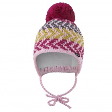 Little Angel-Čepice pletená zavazovací cik cak Outlast ® - růžová Velikost: 3 | 42-44 cm Little Angel-Čepice pletená zavazovací cik cak Outlast ® - růžová Velikost: 3 | 42-44 cm