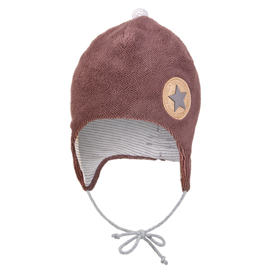 Little Angel-Čepice MAZLÍK BAMBUS Outlast® - hnědá Velikost čepic: 3 | 42-44 cm
