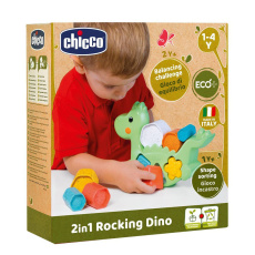 CHICCO Hračka vkládací 2v1 Dino Eco+ 12m+ CHICCO Hračka vkládací 2v1 Dino Eco+ 12m+