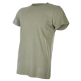 Little Angel-Tričko pánské KR tenké výstřih U Outlast® - khaki Velikost oblečení: XL