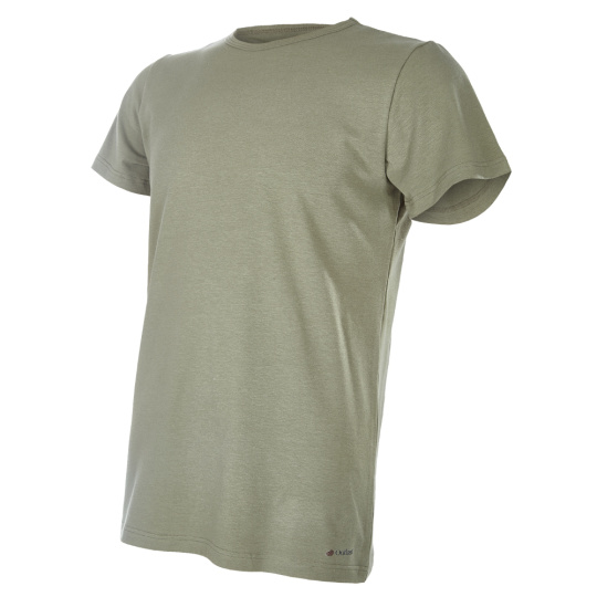 Little Angel-Tričko pánské KR tenké výstřih U Outlast® - khaki Velikost oblečení: XL