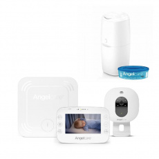 ANGELCARE AC327 Monitor pohybu dechu a el. video chůvička + koš na pleny Classic + 1 kazeta ANGELCARE AC327 Monitor pohybu dechu a el. video chůvička + koš na pleny Classic + 1 kazeta